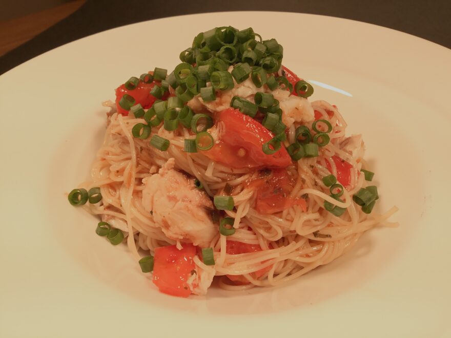 レシピ③「ち鯛のトマト素麺」　海プロ×宮城県水産高校 調理研究部×桃屋 コラボ企画