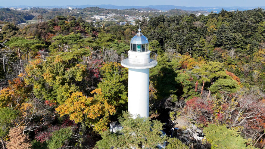 海と灯台ウィーク番組取材 七ヶ浜町の観光活性化に繋いでいく「花淵灯台」