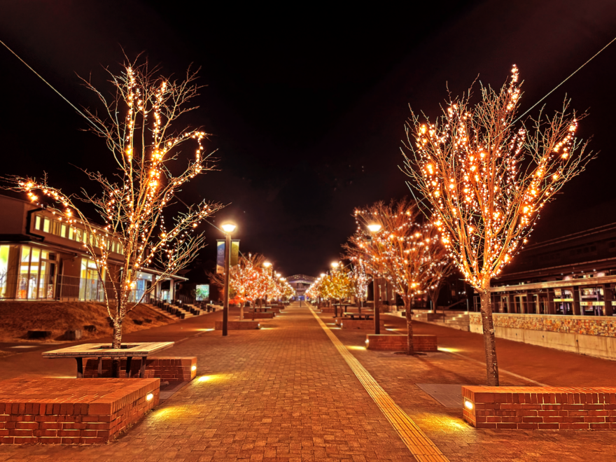海の街女川のイルミネーション！「おながわ冬のまつり」開催中！